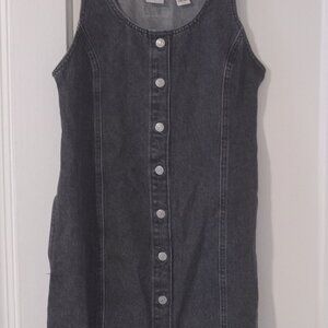 Black denim Levi's jumper dress